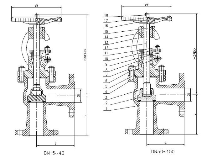 angle globe valve