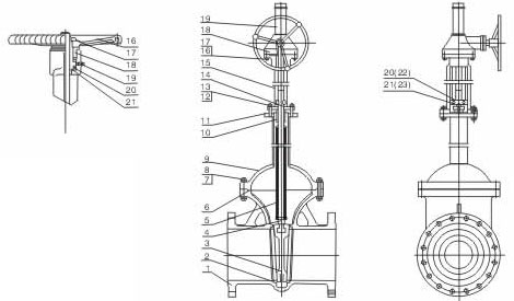 bellows seal gate valve