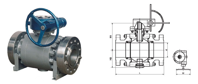 Trunnion ball valve