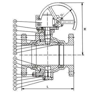 Trunnion mounted ball valve